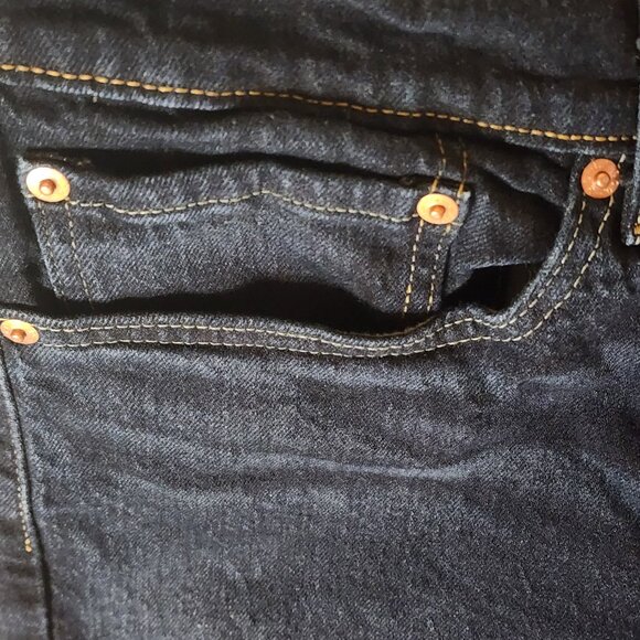 Levi’s 505 – Classic Straight Dark Denim Men's Jeans - Picture 7 of 14